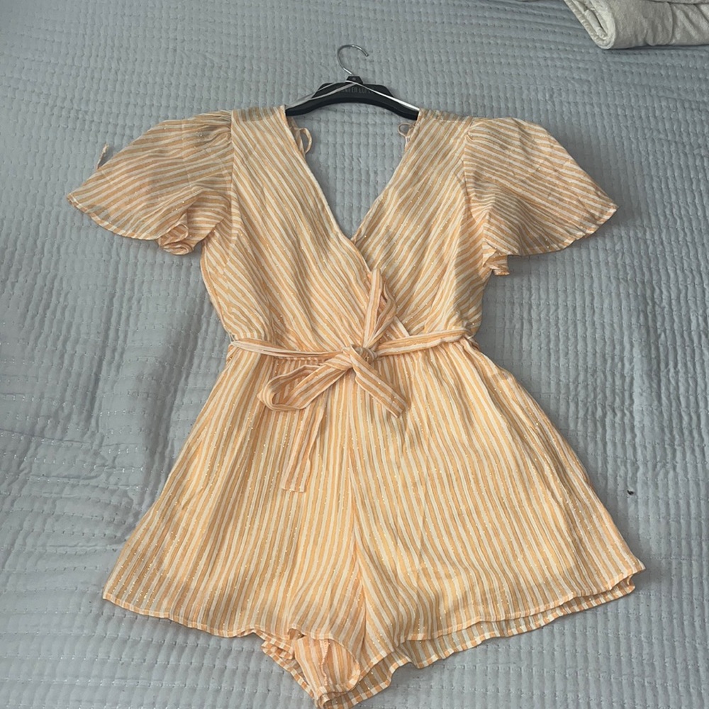 ‘Francesca’s’ Orange Romper